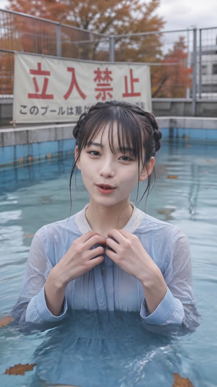 夏が終わっても屋外プールで泳ぎたい①