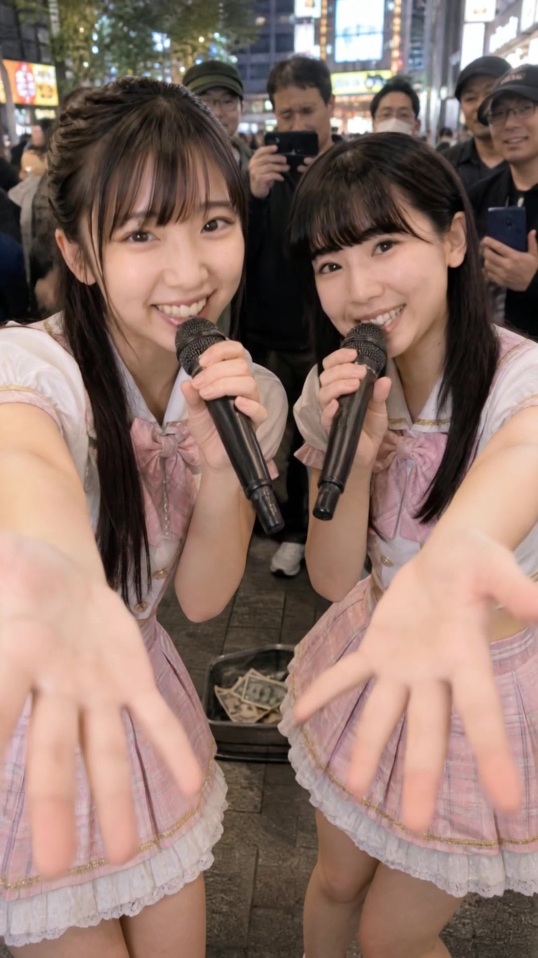 投げ銭欲しくて脱いじゃった路上アイドル