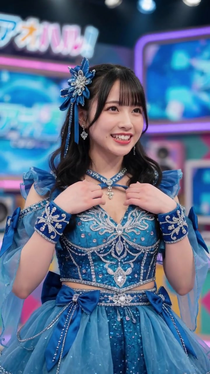 半透明ブラを見せるアイドル