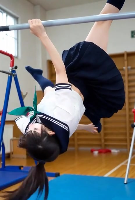 僕の股間も鉄棒になっちゃう