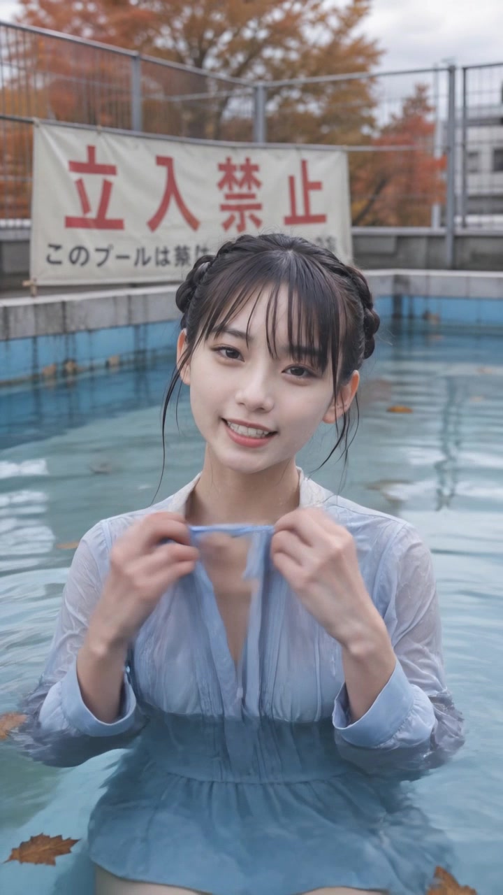 夏が終わっても屋外プールで泳ぎたい①