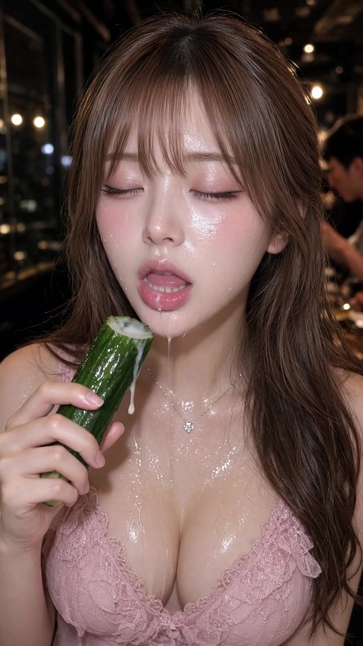 きゅうり舐め舐め❤︎