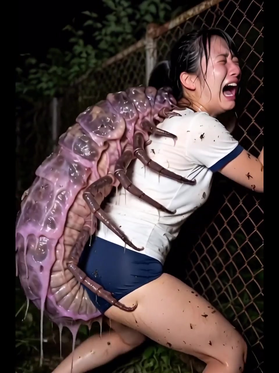 謎の生物とブルマちゃん