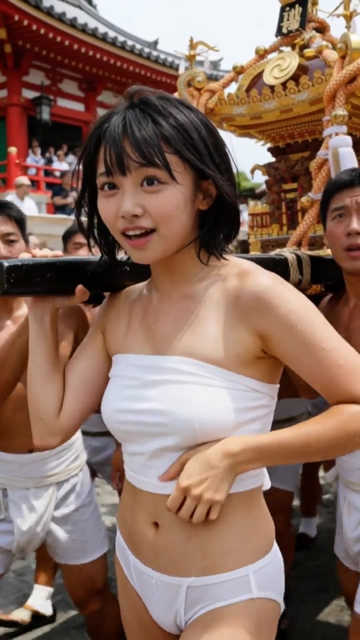 お祭りのノリで脱いじゃった➁